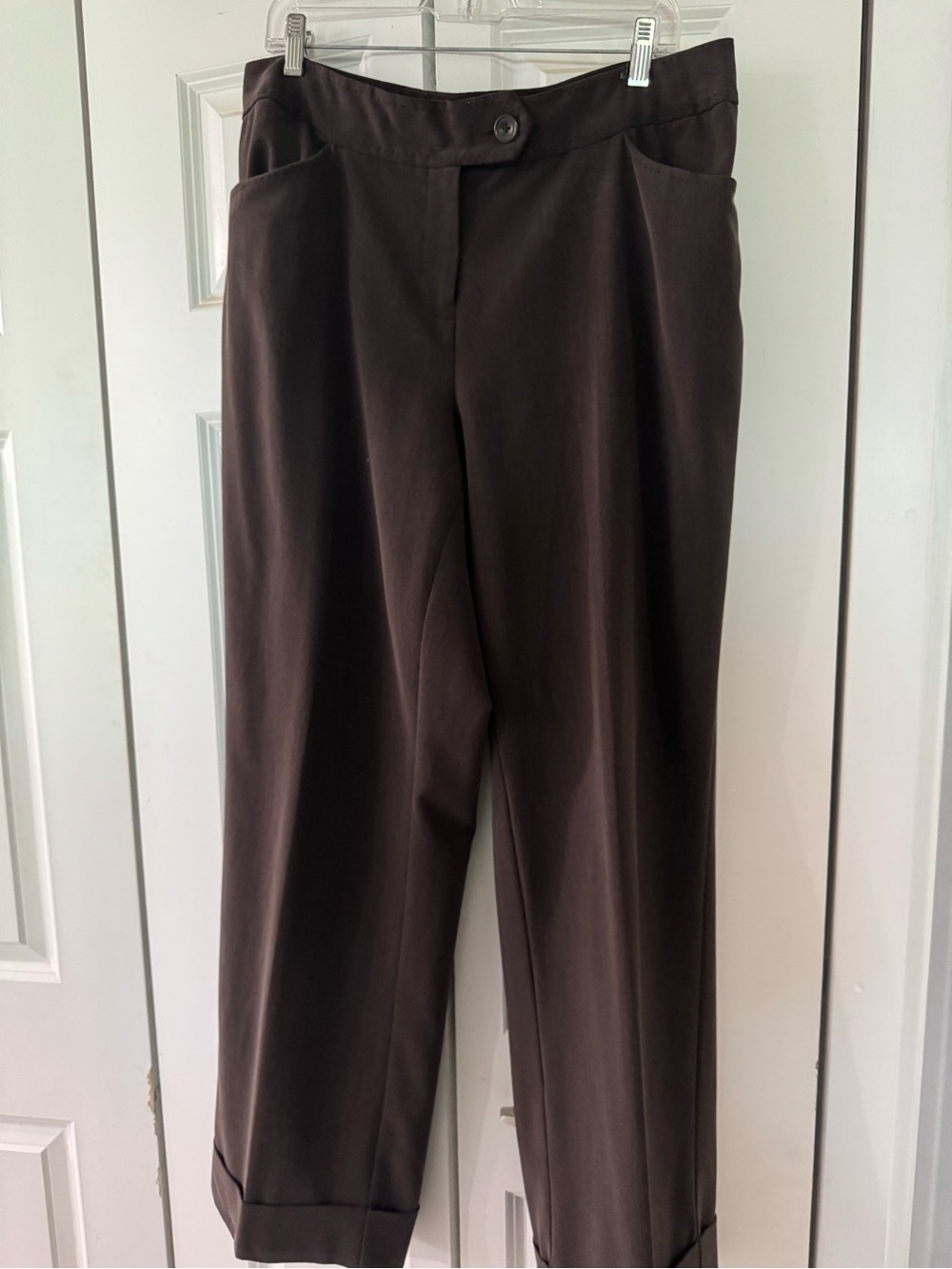 Avenue Brown Stretch Pants Size 14 Tall